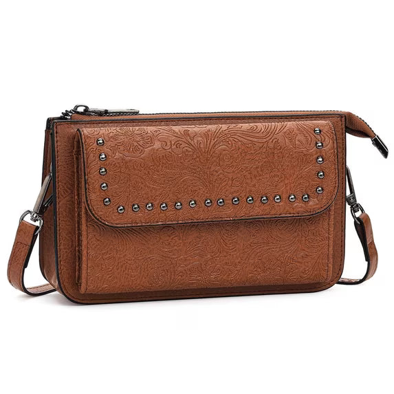 FALAN MULE Wallet for Women Phone Clutch RFID Blocking Vegan Leather Wristlet Purse Large Capacity Long Credit Card Holder with Grip Hand Strap