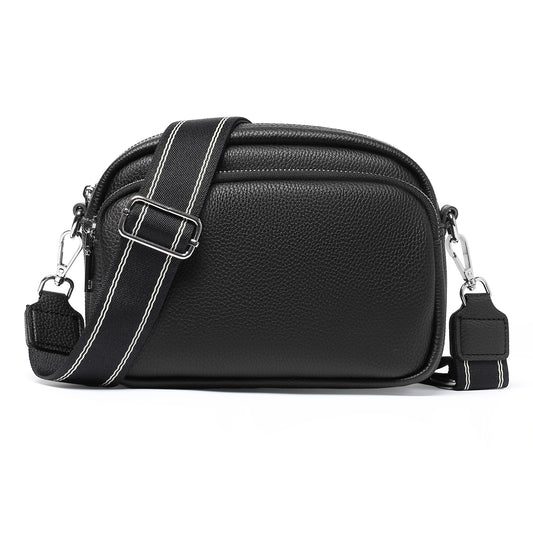 FALAN MULE Small Crossbody Bag for Women Trendy Design Genuine Leather Shoulder Handbags with Adjustable Strap