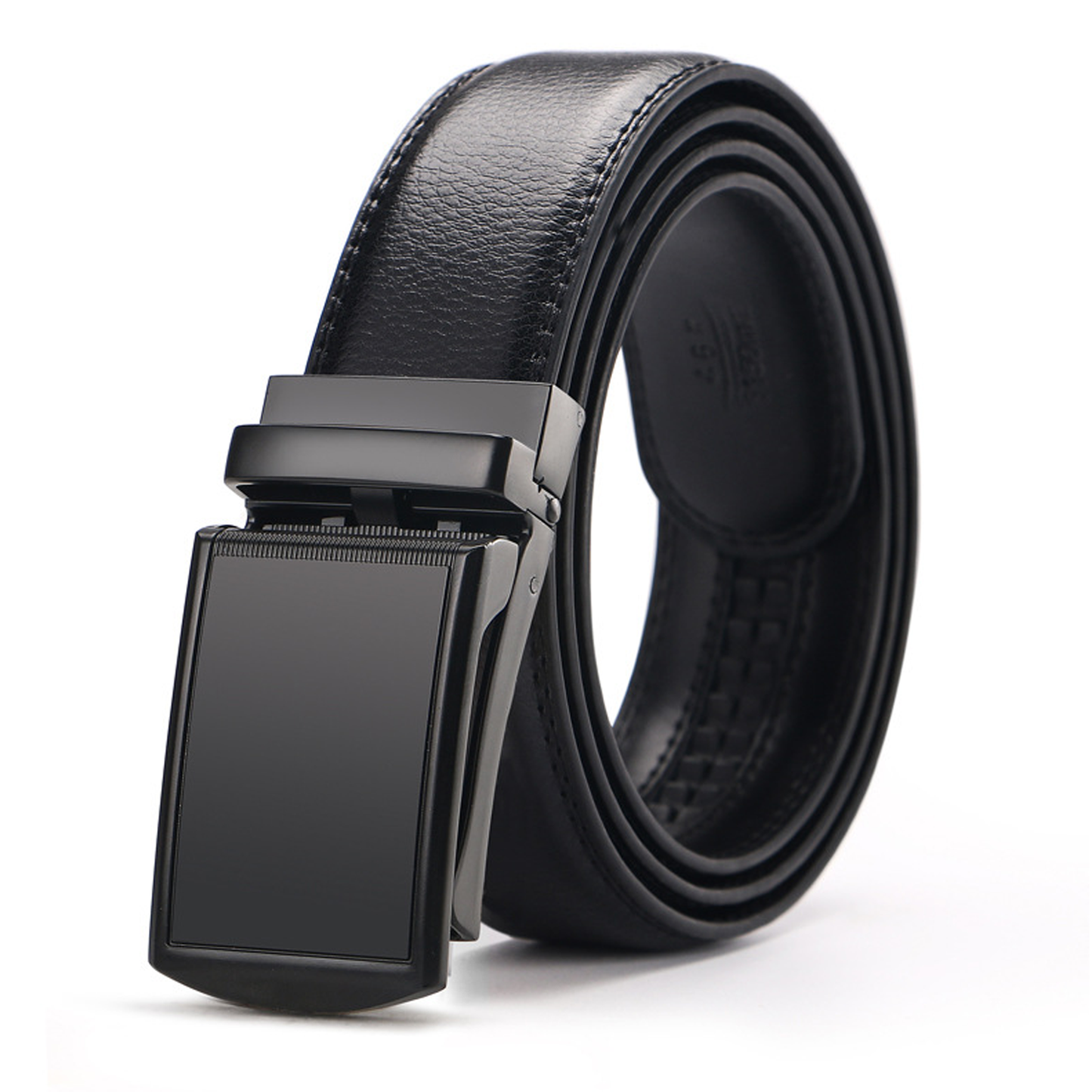 Falan Mule Men Genuine Leather Ratchet Belt with Automatic Click Buckle,Dress Belt for Men with Gift Box