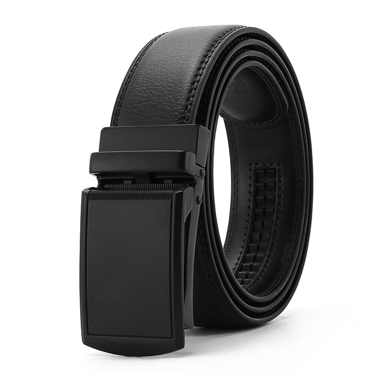 Falan Mule Men Genuine Leather Ratchet Belt with Automatic Click Buckle,Dress Belt for Men with Gift Box