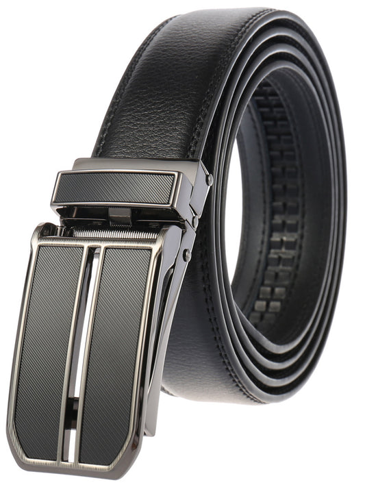 FALAN MULE Mens Belt,Slide Leather Ratchet Belt for Mens Dress Casual,Size Adjustable