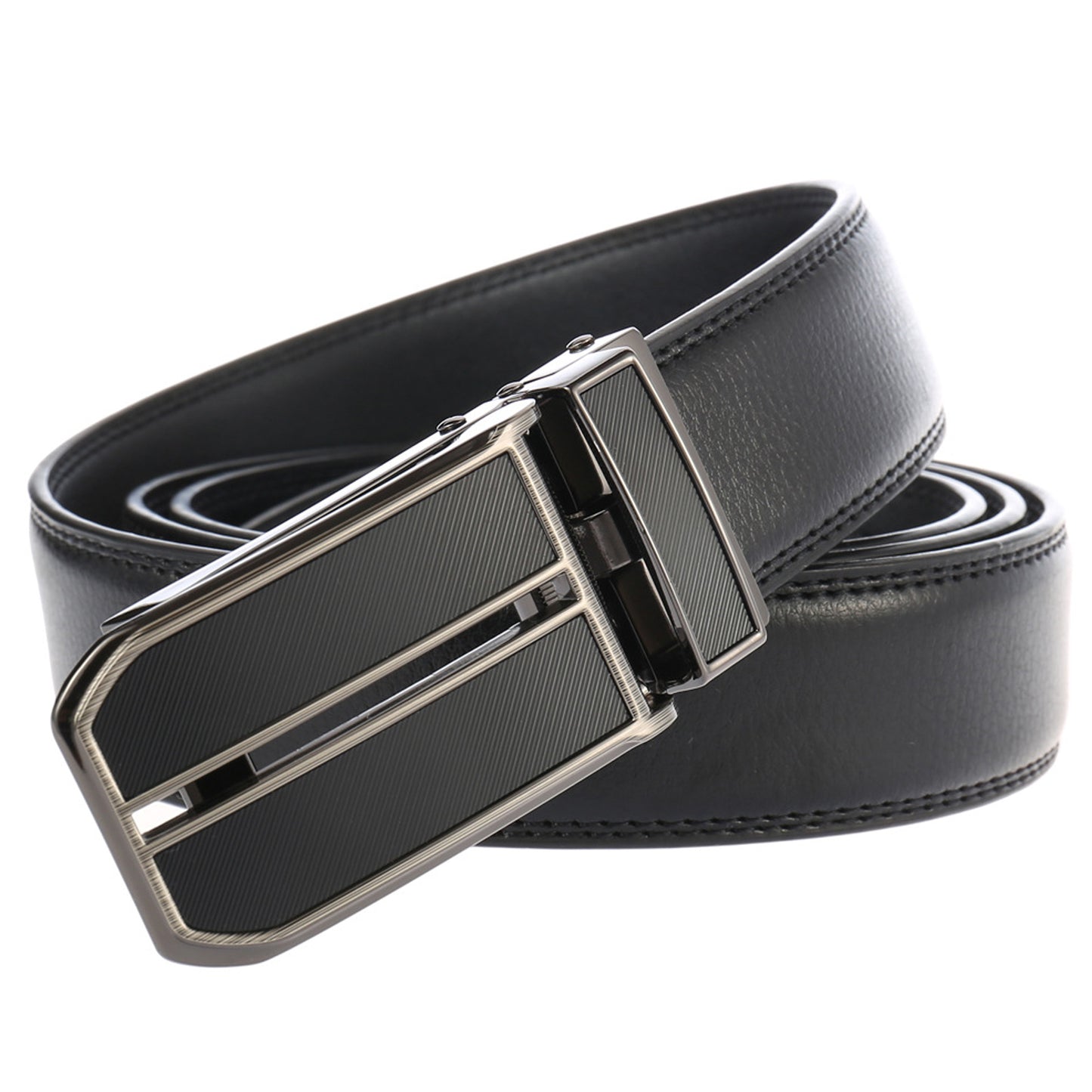 FALAN MULE Mens Belt,Slide Leather Ratchet Belt for Mens Dress Casual,Size Adjustable