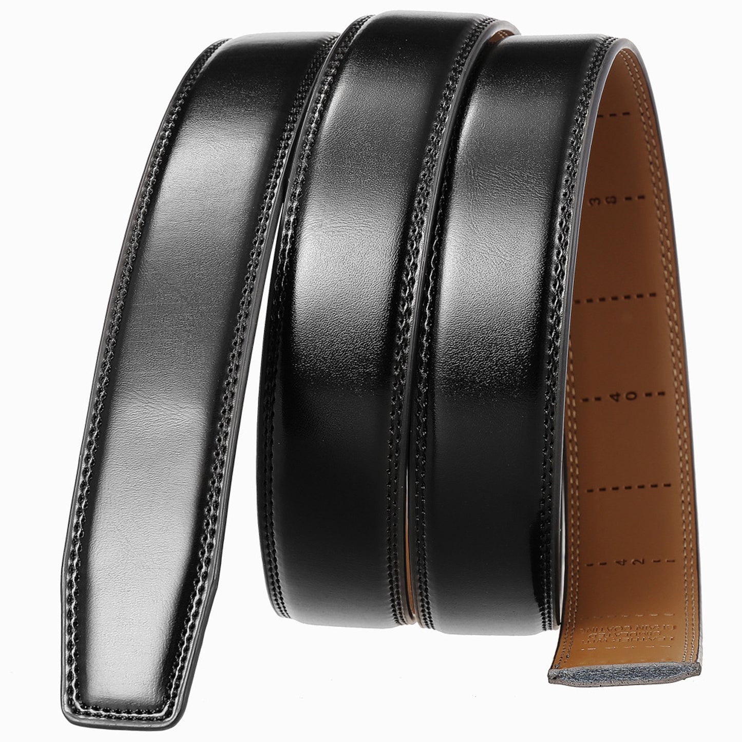 FALAN MULE  Belt for Mens,Slide Leather Ratchet Belt for Mens Dress Casual,Size Adjustable
