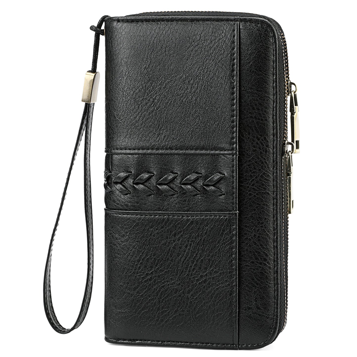 FALAN MULE Wallet for Women RFID Blocking Leather Large Capacity Zip Around Ladies Card Holdr Phone Purse Wristlet