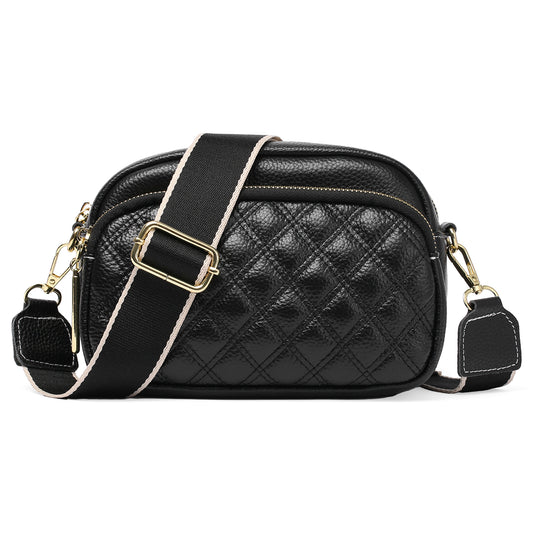 FALAN MULE Small Crossbody Bag for Women Trendy Design Genuine Leather Shoulder Handbags with Adjustable Strap