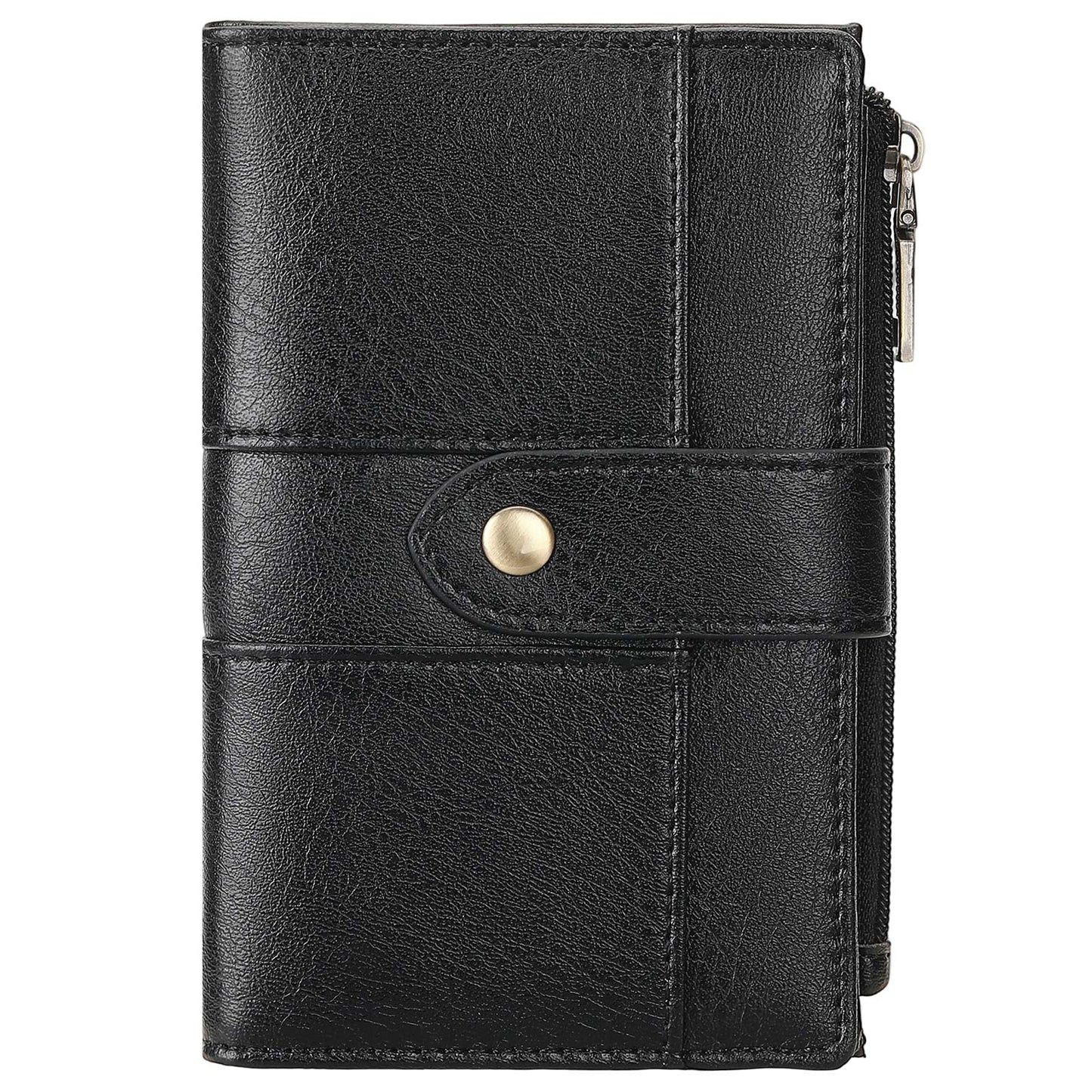FALAN MULE Small Wallet for Women RIFD Leather Bifold Credit Card Holder with 3 ID Window