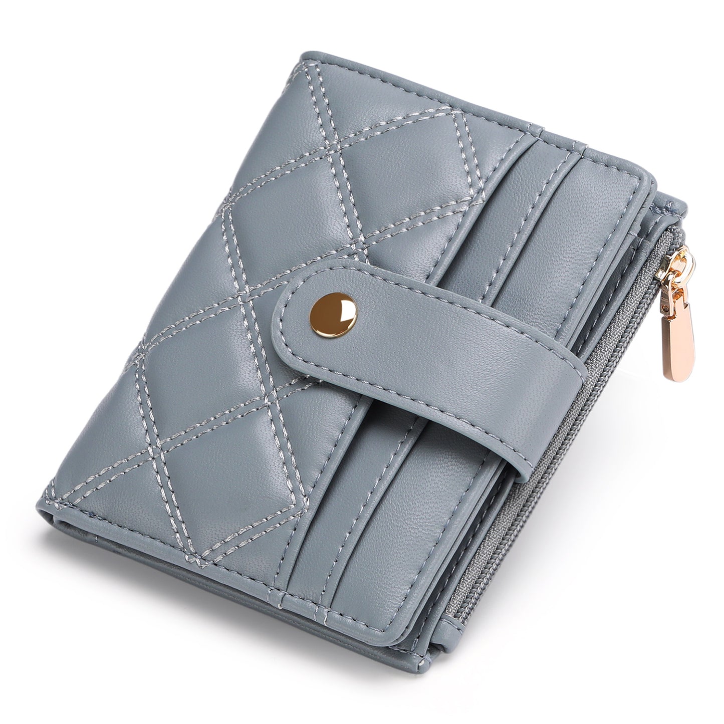 FALAN MULE Wallet for Woman Small Bifold RFID Blocking Leather Card Holder Wallet With Zipper Coin Pocket