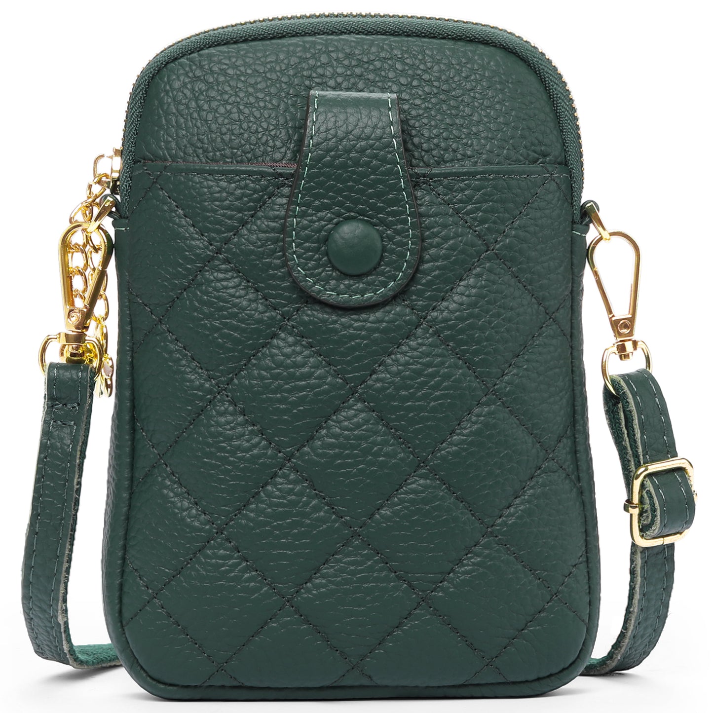 FALAN MULE Small Crossbody Bags for Women Trendy,Genuine Leather Cell Phone Bag Wallet Purses with Adjustable Strap