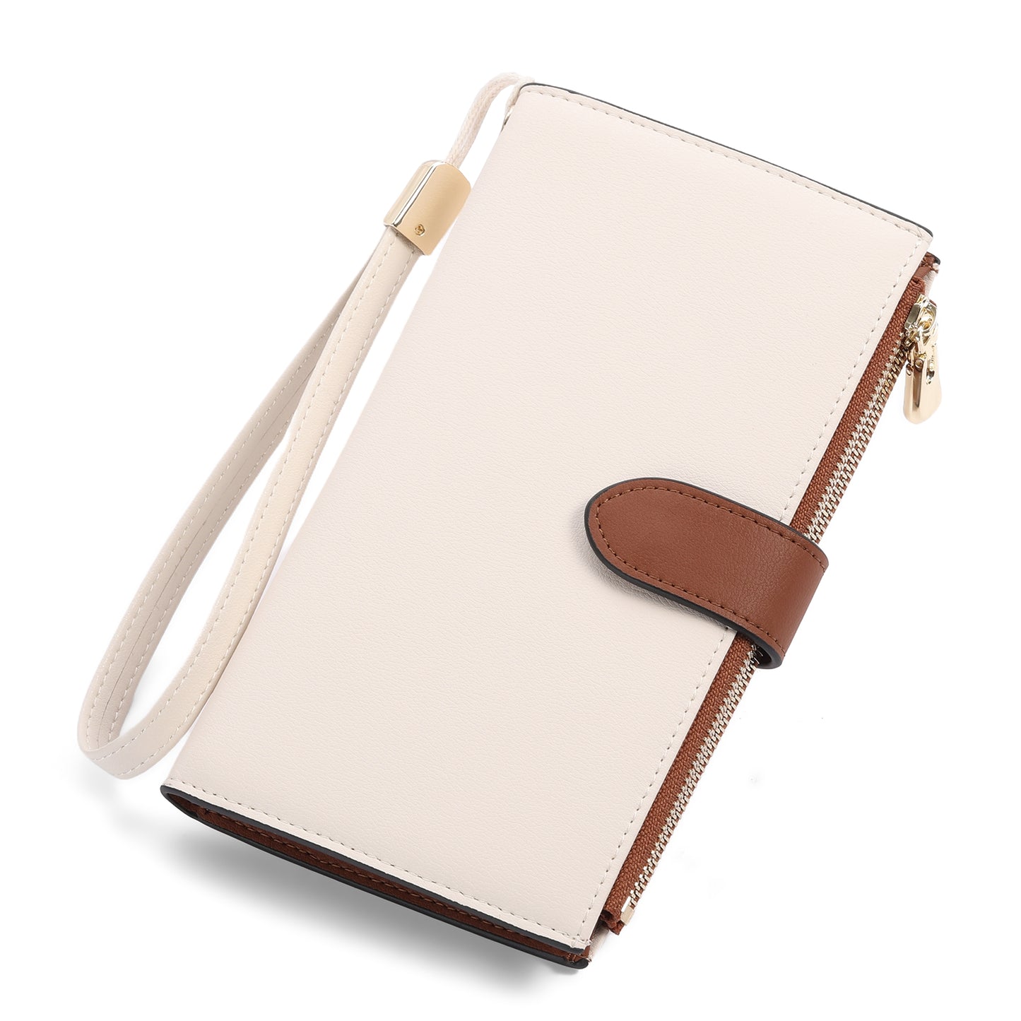 FALAN MULE Wallet Women Multi Card Slim Leather RFID Blocking Credit Card Holder Wallet Purse with Zipper Pocket