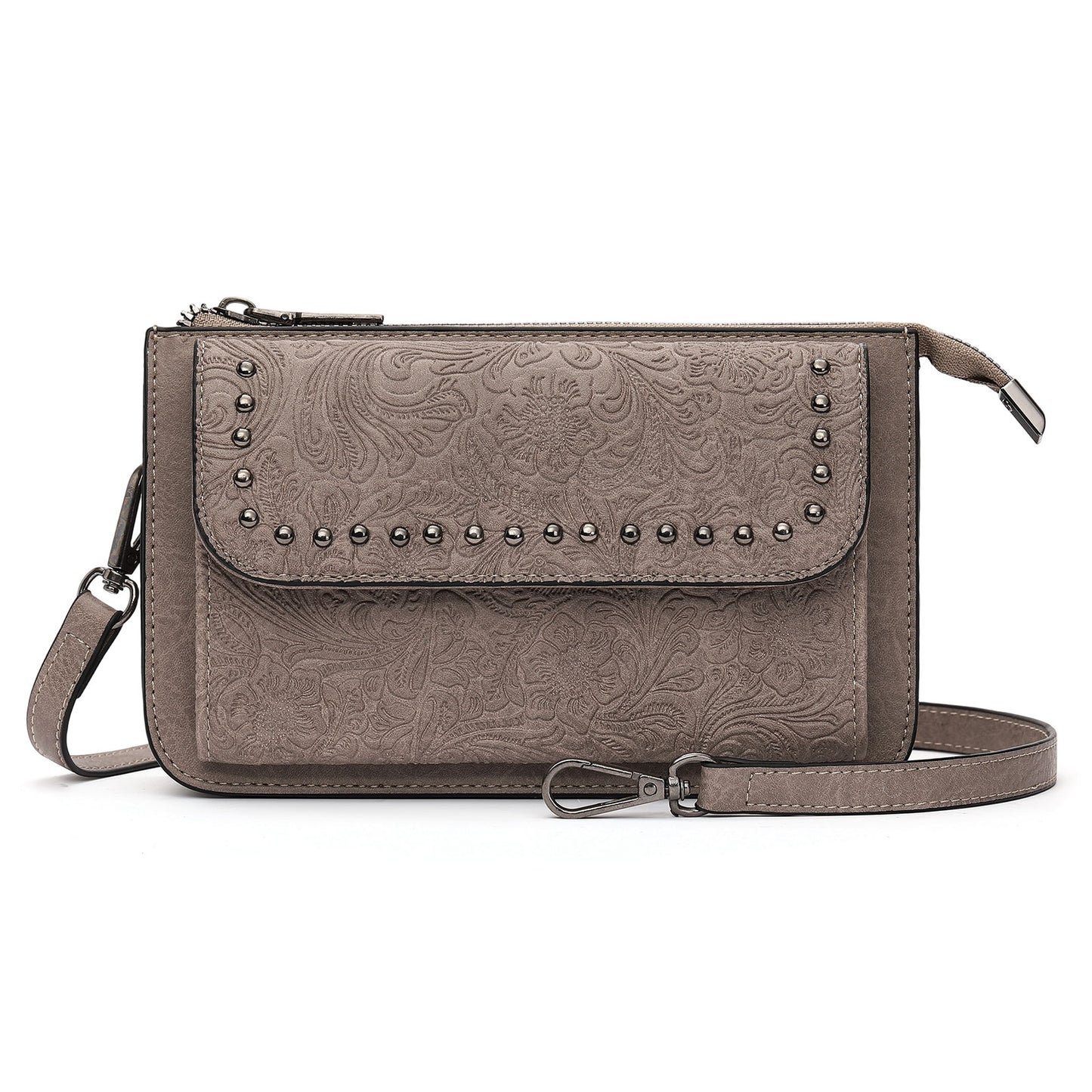 FALAN MULE Small Crossbody Bags for Women Vegan Leather Cell Phone Purse with Adjustable Strap