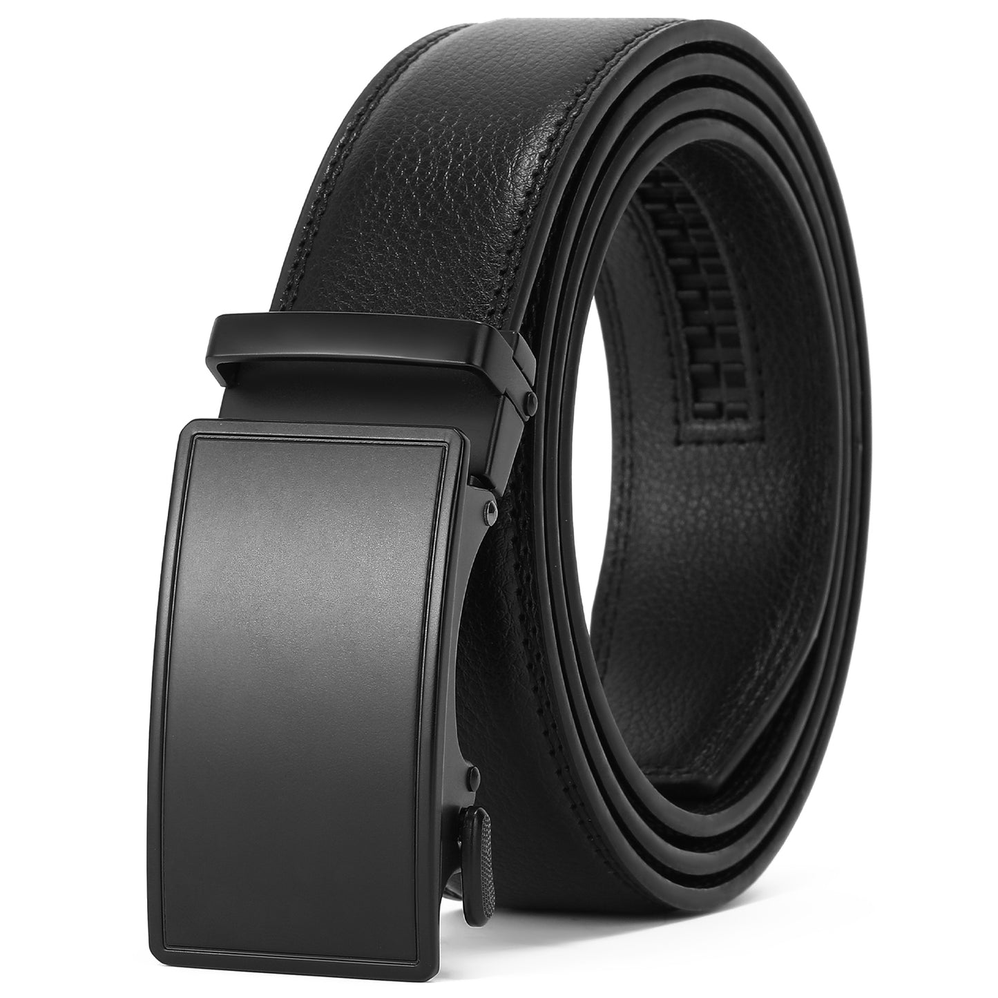FALAN MULE Mens Belt,Slide Leather Ratchet Belt for Mens Dress Casual,Size Adjustable