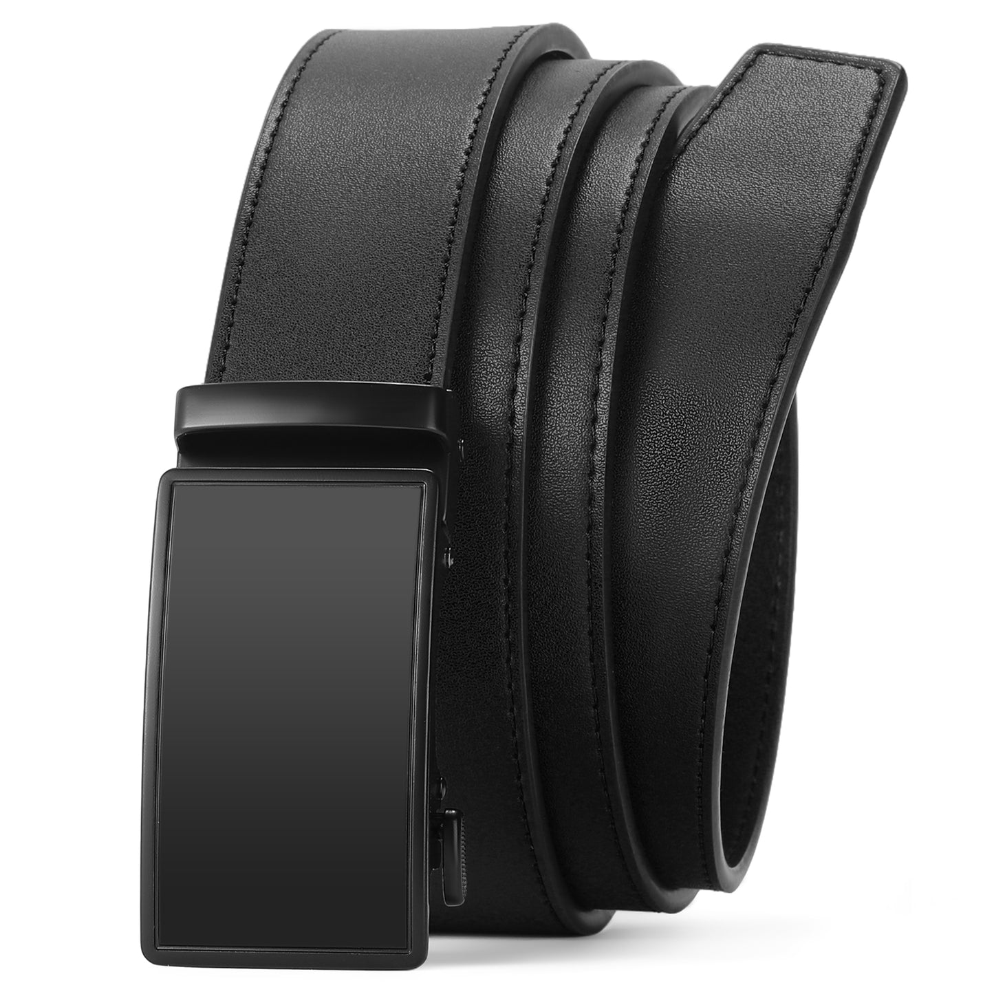 FALAN MULE Mens Belt Leather Ratchet Belt For Men Casual with Adjustable Buckle, Trim to Fit，Elegant Gift Box