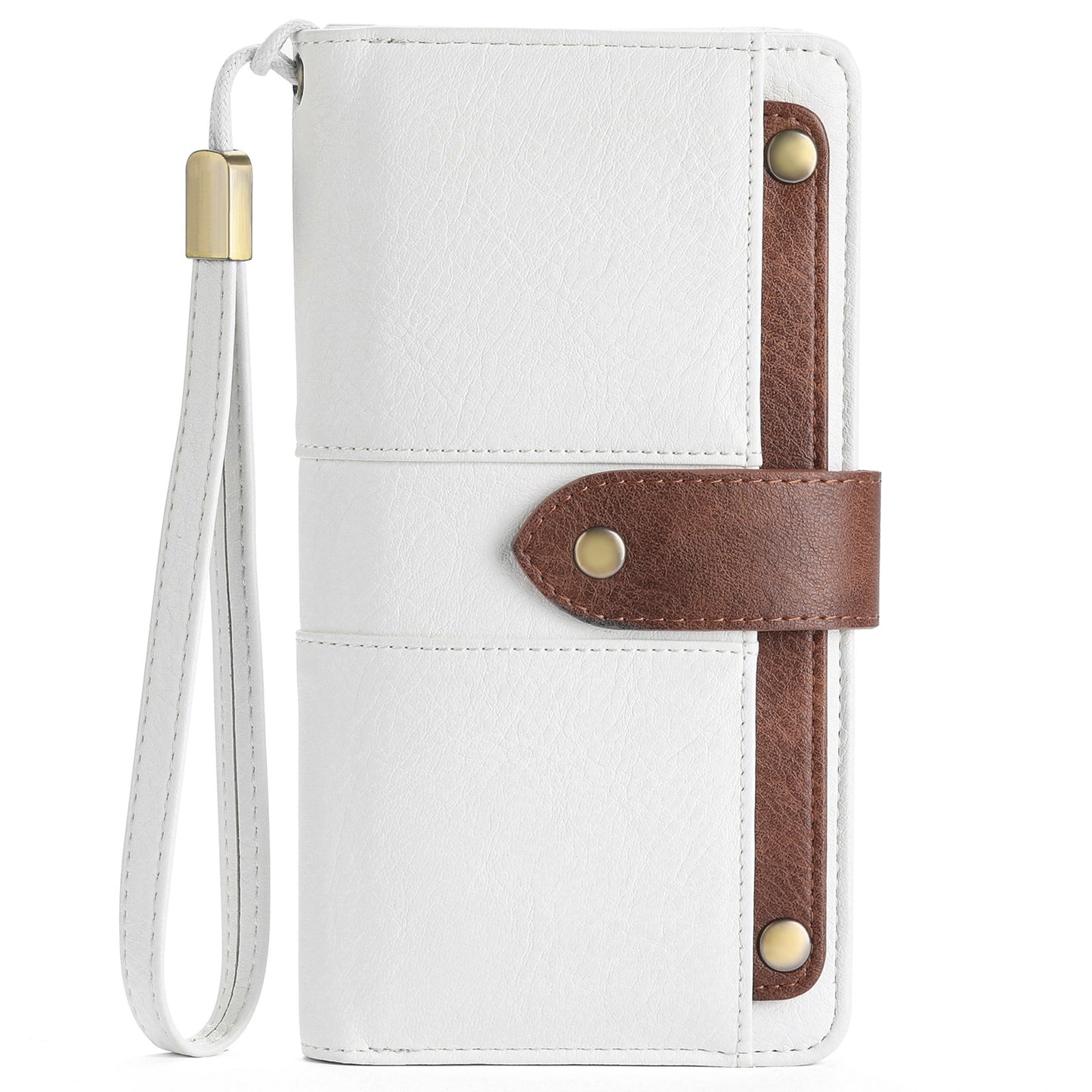 FALAN MULE Women Genuine Leather Wallet Large Capacity Bifold RFID Blocking Card Holder with Zipper Coin Pocket