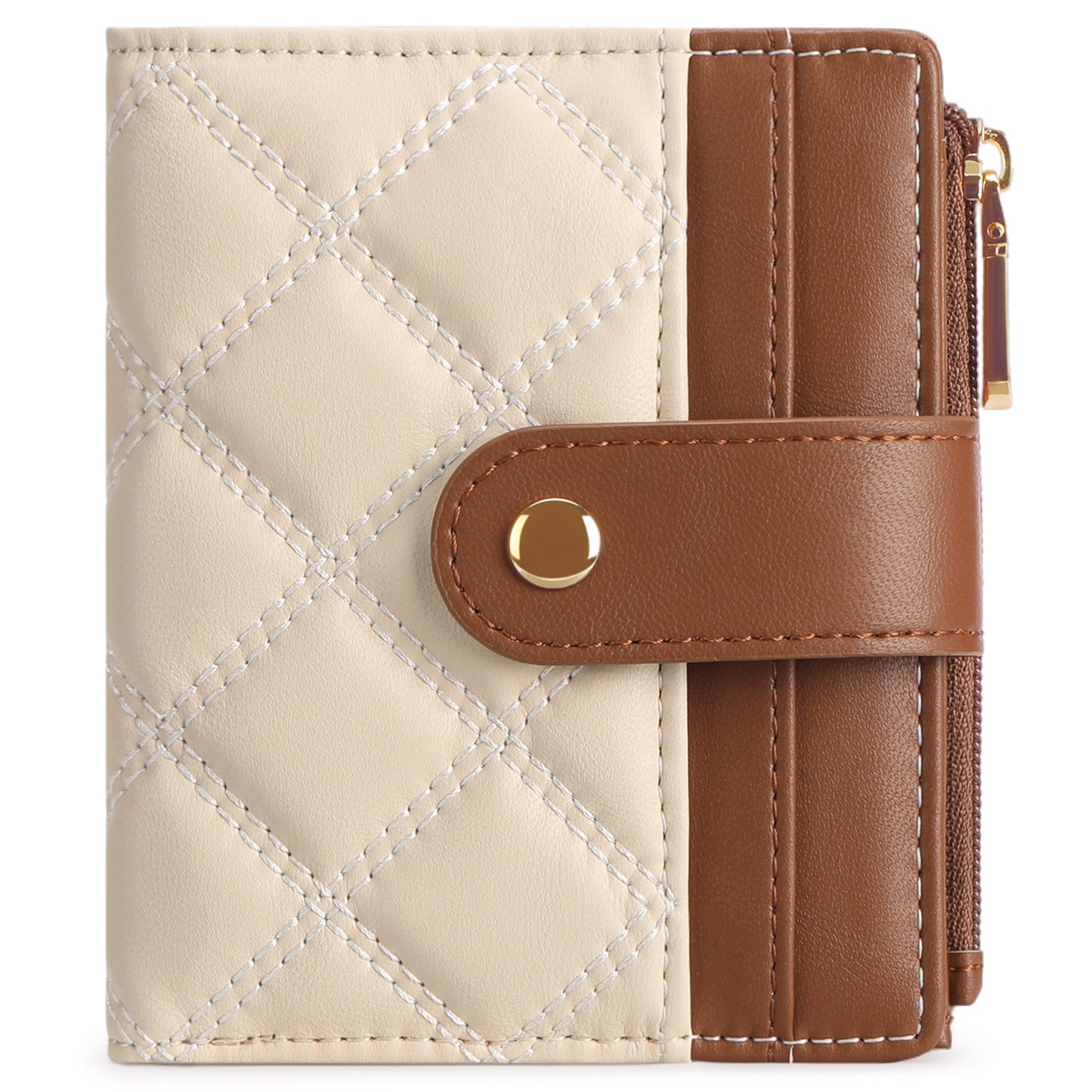 FALAN MULE Wallet for Woman Small Bifold RFID Blocking Leather Card Holder Wallet With Zipper Coin Pocket