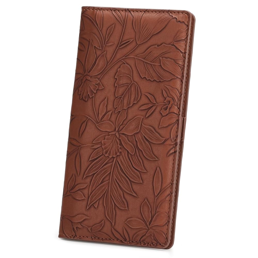 FALAN MULE Ultra Slim Thin Wallet for Women Bifold Leather RFID Blocking Designer Credit Card Holder