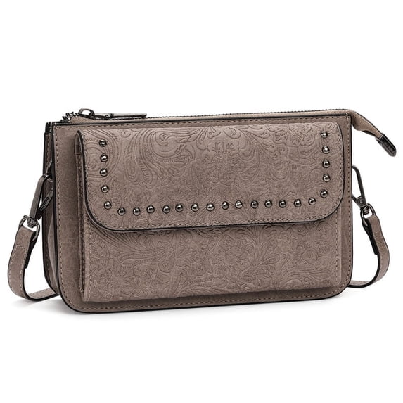 FALAN MULE Wallet for Women Phone Clutch RFID Blocking Vegan Leather Wristlet Purse Large Capacity Long Credit Card Holder with Grip Hand Strap