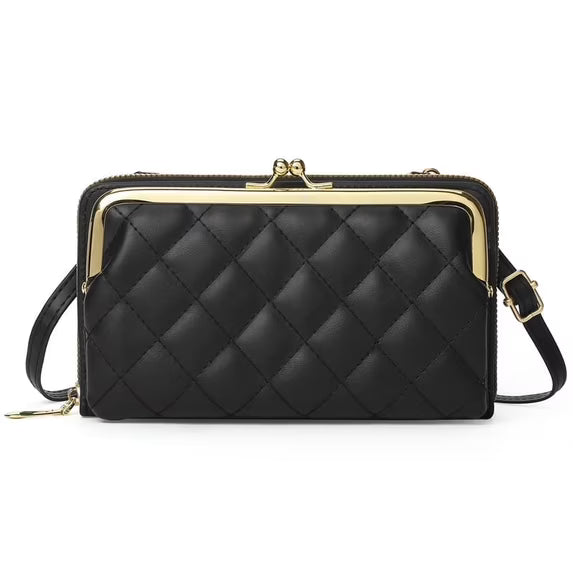 FALAN MULE Crossbody Bags for Women Cell Phone Wallet Purses Trendy Vegan Leather Handbags with Adjustable Shoulder Strap