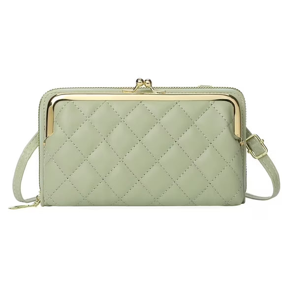FALAN MULE Crossbody Bags for Women Cell Phone Wallet Purses Trendy Vegan Leather Handbags with Adjustable Shoulder Strap