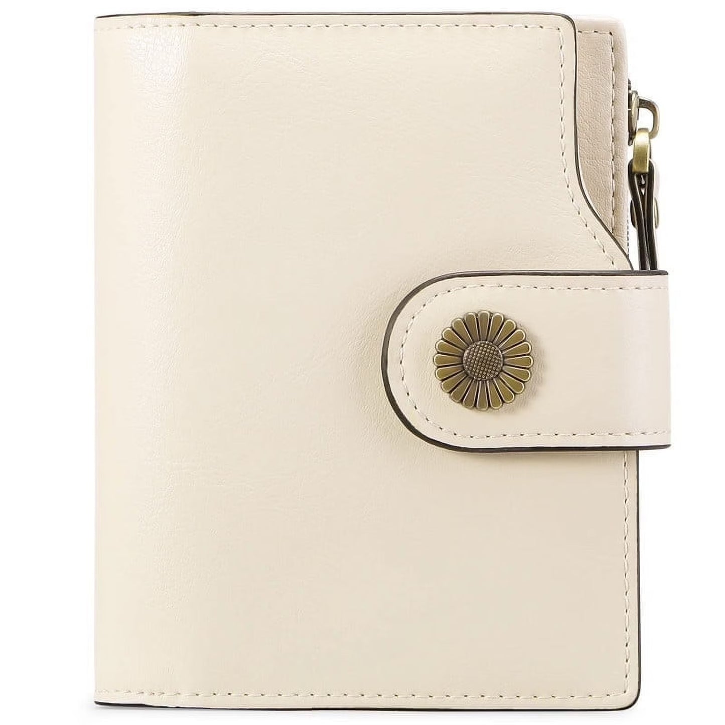 FALAN MULE Small Wallet for Women Genuine Leather Bifold card holder RFID Blocking Coin Purse