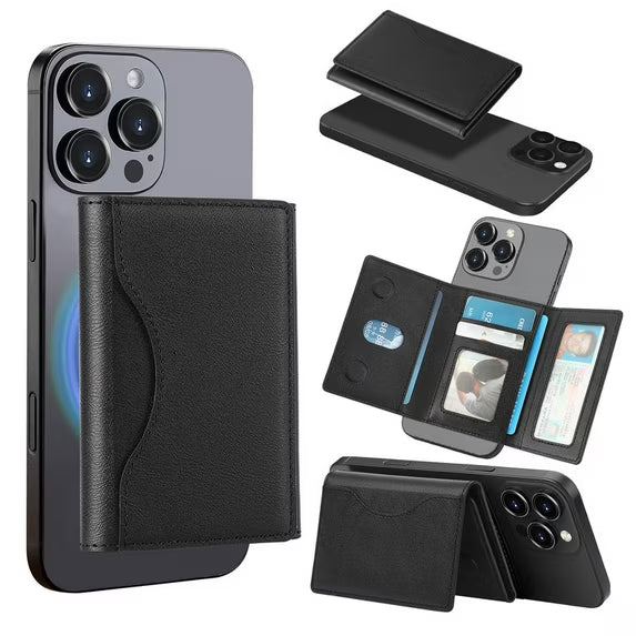 FALAN MULE Wallet for Men Magnetic Wallet Phone with MagSafe Leather RFID Minimalist Wallet Detachable Flip 6+ Card Holder