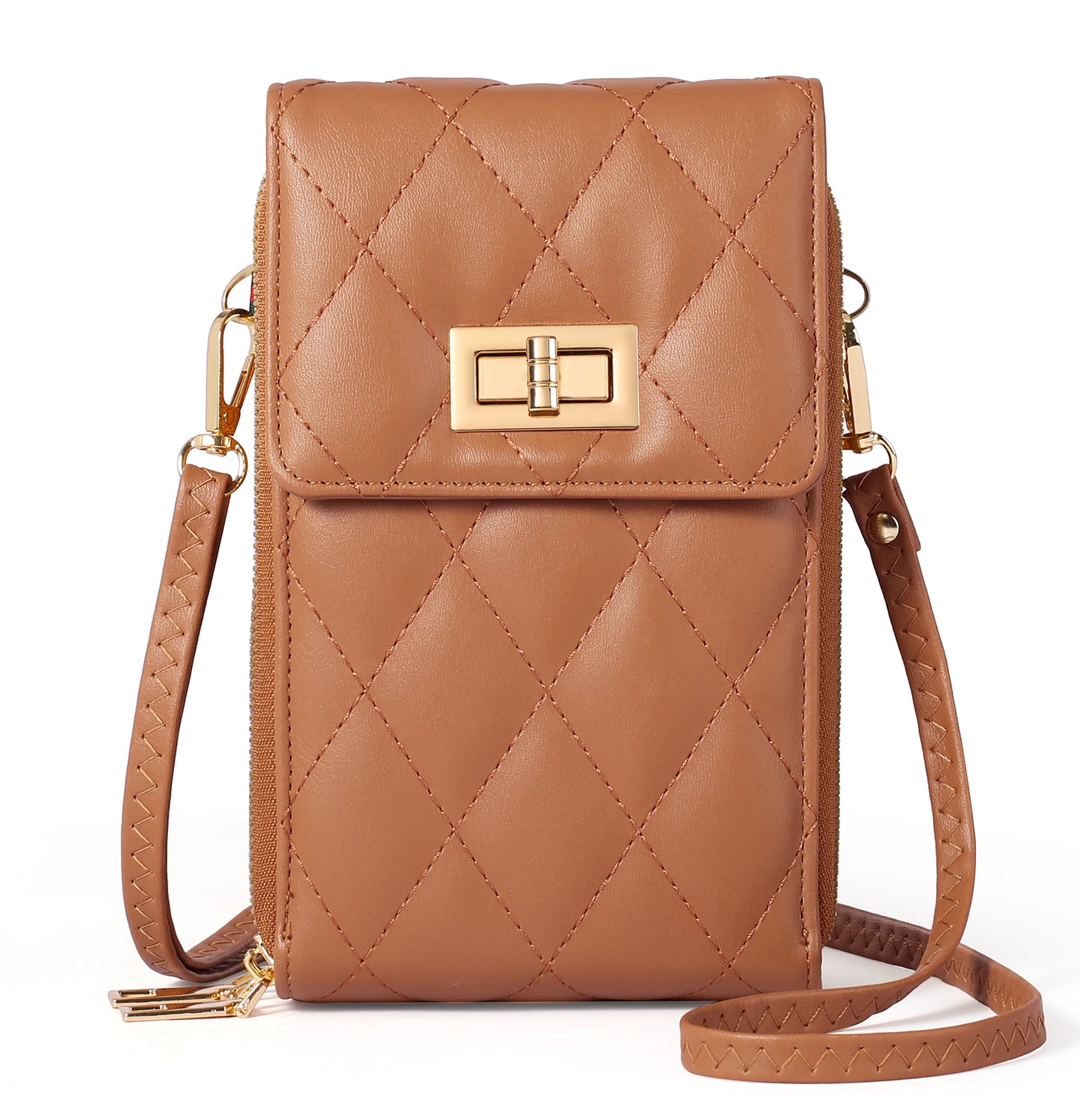 FALAN MULE Small Cell Phone Crossbody Bag Purse for Women, Lady Leather Wallet Purse