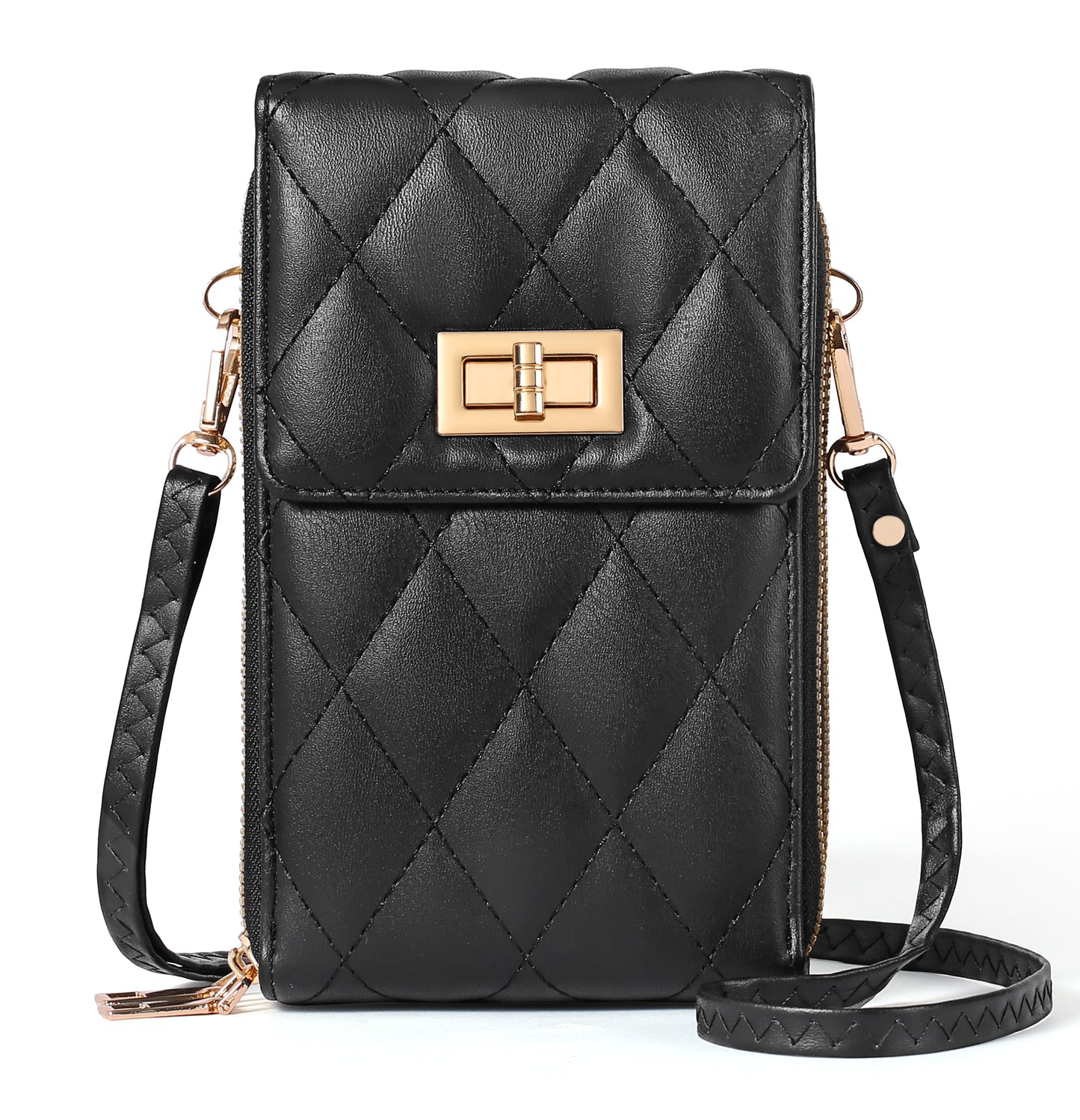 FALAN MULE Small Cell Phone Crossbody Bag Purse for Women, Lady Leather Wallet Purse