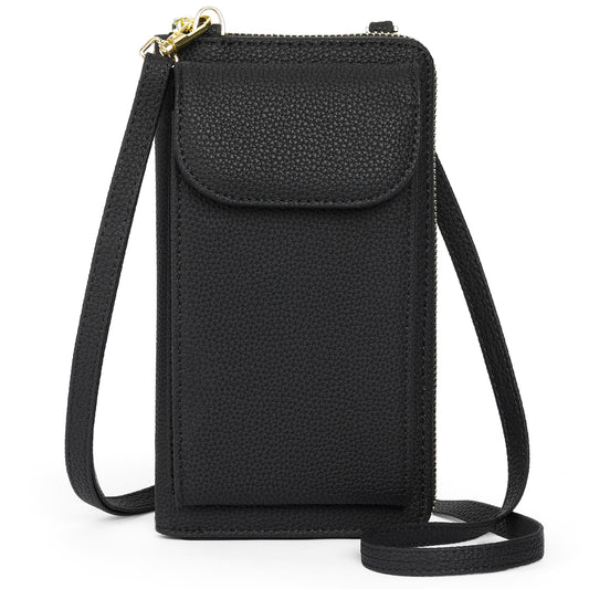 FALAN MULE Small Cell Phone Crossbody Bag Purse for Women, Lady Leather Wallet Purse