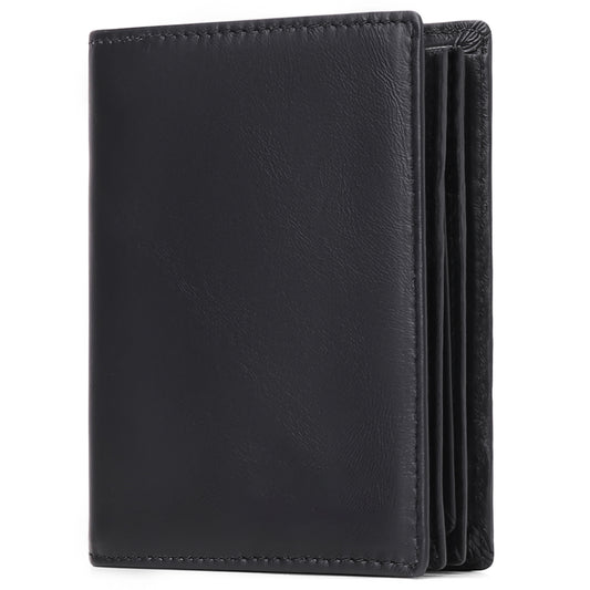 FALAN MULE Minimalist Wallets for Men Genuine Leather Bifold Wallet RFID Blocking Card Holder