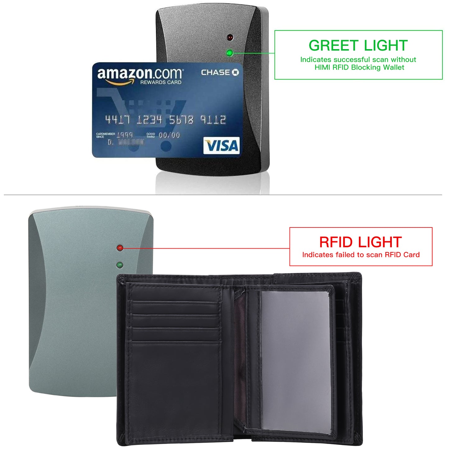 FALAN MULE Minimalist Wallets for Men Genuine Leather Bifold Wallet RFID Blocking Card Holder