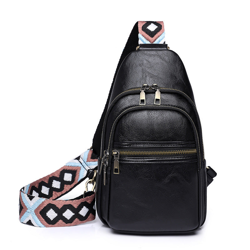 Falan Mule Small Sling Bag for Women Leather Crossbody Fanny Packs Chest Bag for Women