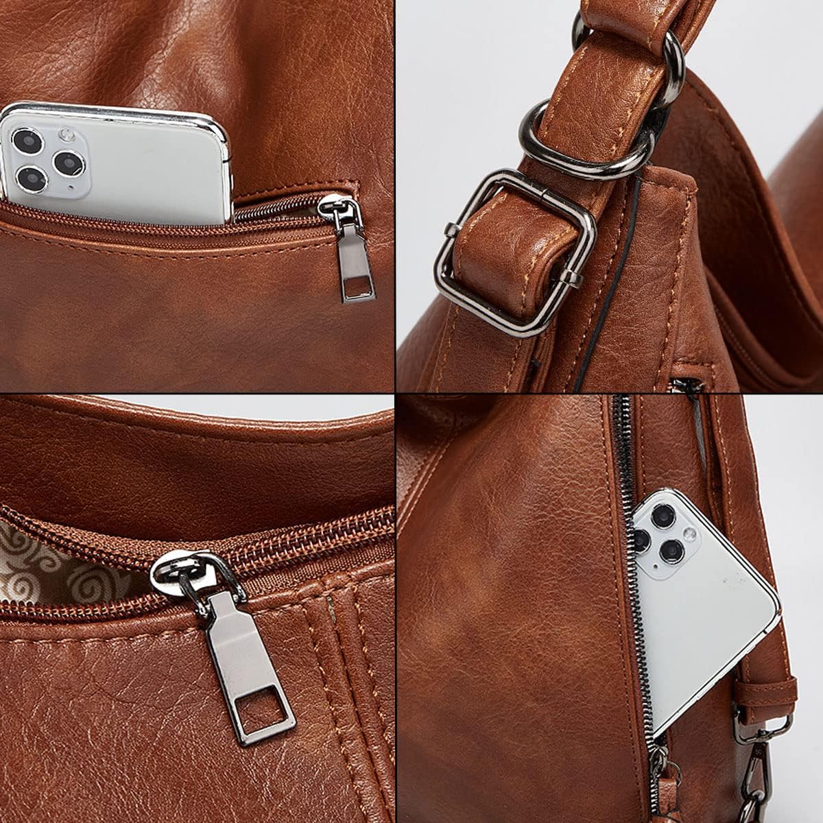 FALAN MULE Crossbody Bags for Women Lightweight Purses and Handbags PU Leather Small Shoulder Bag Satchel with Adjustable Strap