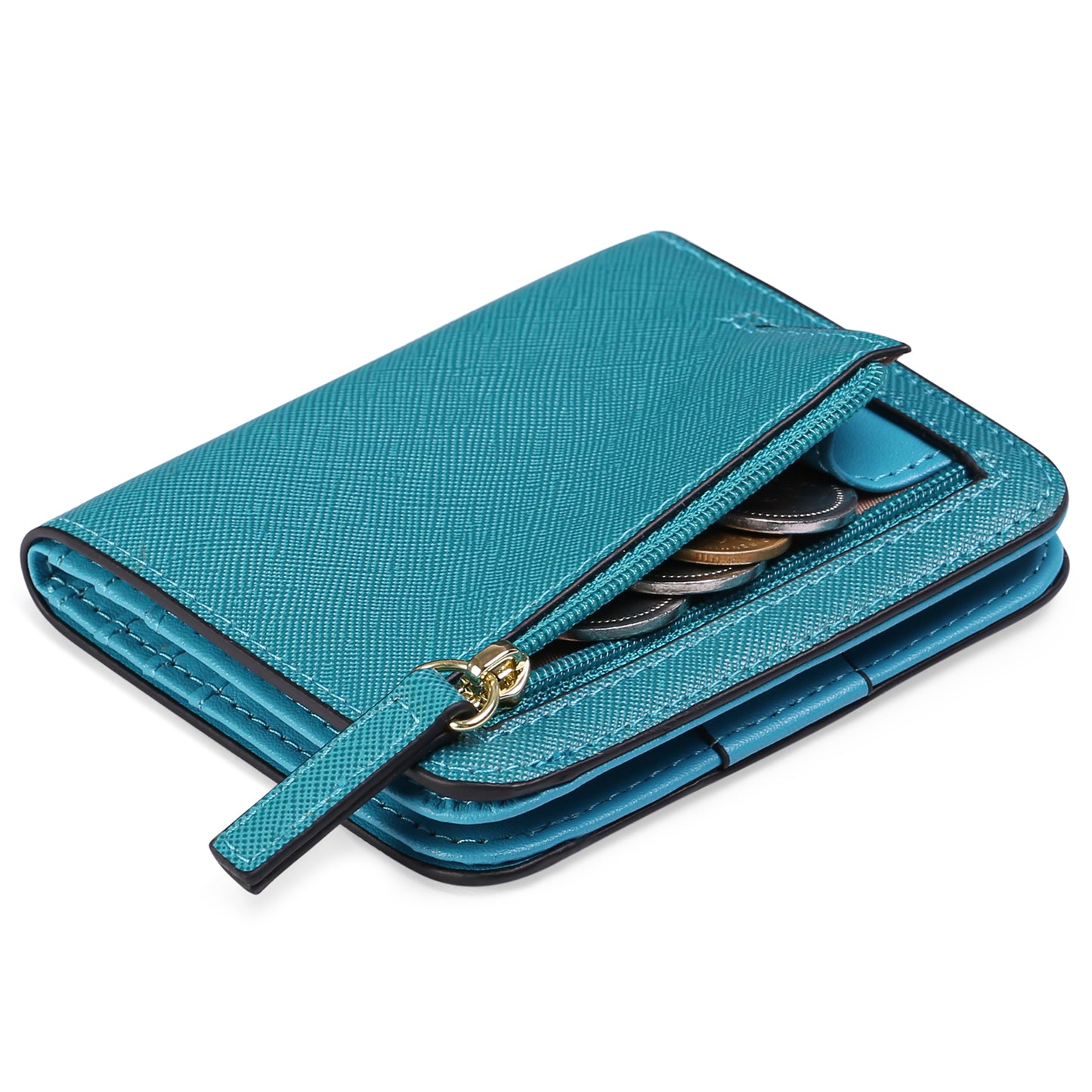FALAN MULE Women Small Wallet Ladies Leather Bifold card holder RFID Blocking Coin Purse