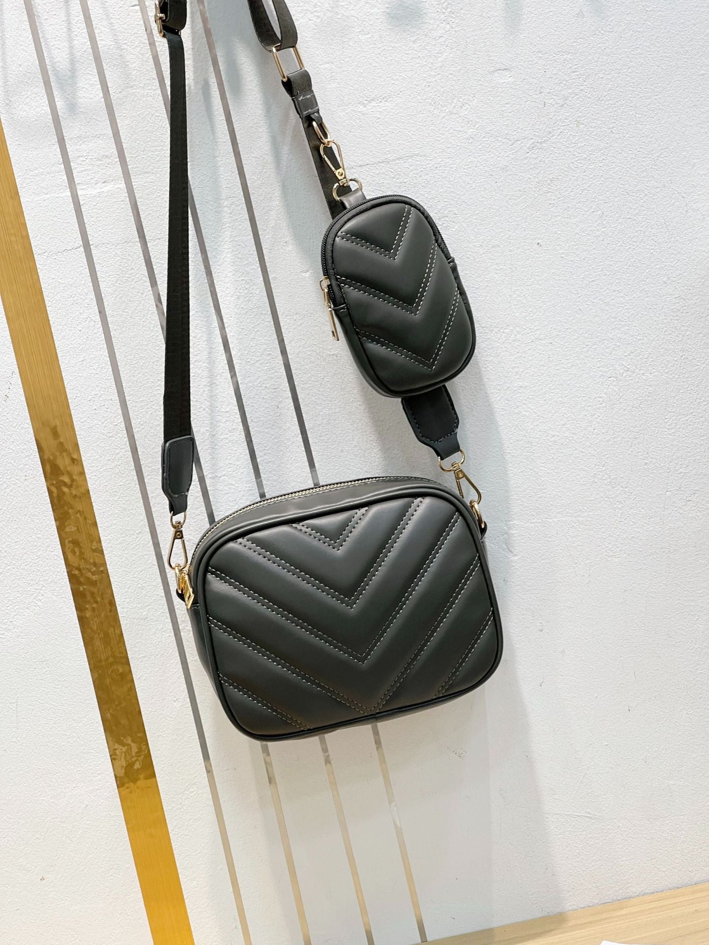 Falan Mule Women Small Crossbody Bag with Coin Purse Pouch Ladies Square Shoulder Handbags