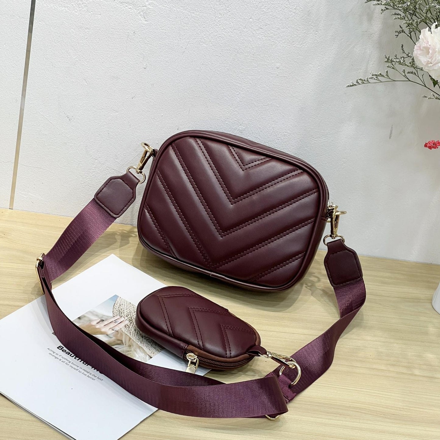 Falan Mule Women Small Crossbody Bag with Coin Purse Pouch Ladies Square Shoulder Handbags